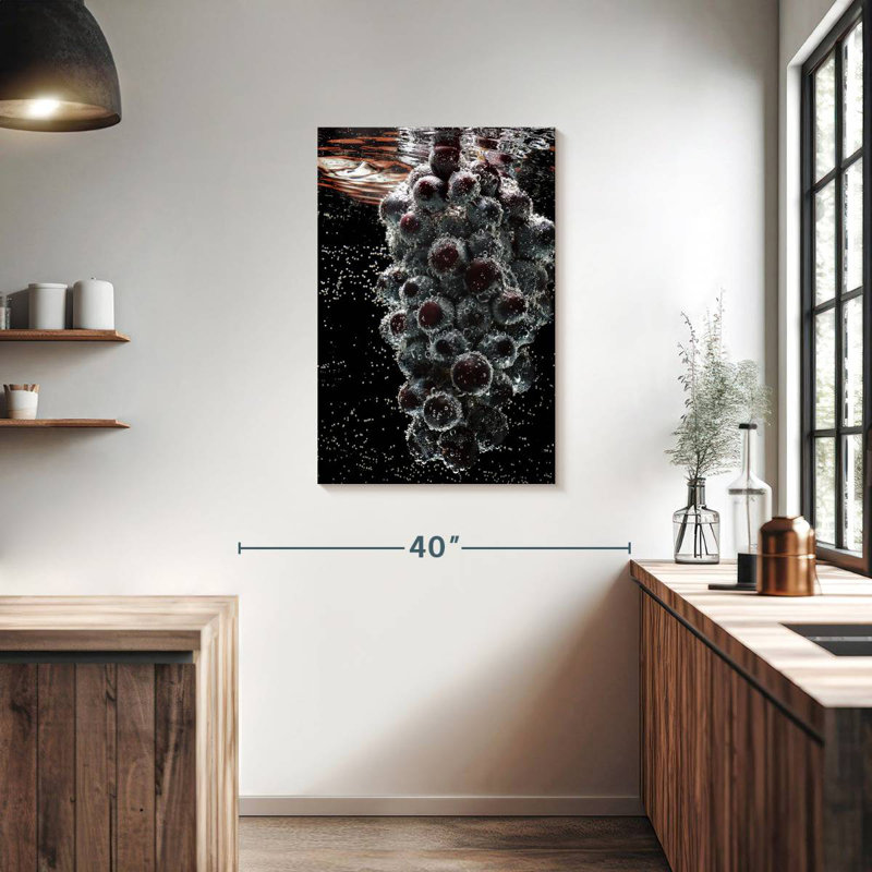 Yarlin Submerged Grapes, 36" H x 24" W