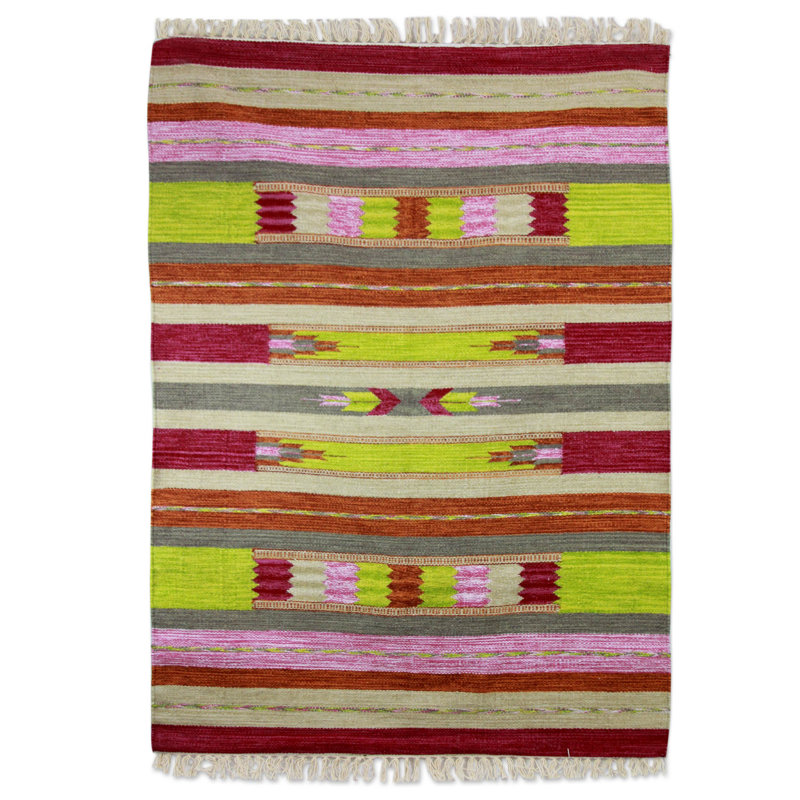 Cotton Striped Indoor Rug