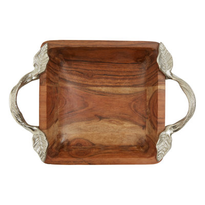 Alpen Home Bulhary Wood Condiment Server