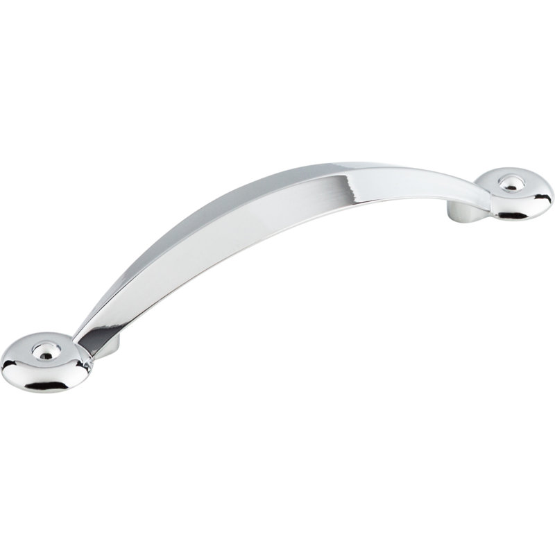 Angle 3 3/4" Center to Center Bar pull, Polished Chrome