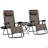 Zero Gravity Chair Set With Side Table, Folding Reclining Chair With Cupholders & Pillows-516935876