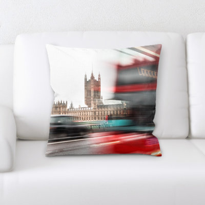 Microsuede Reversible Throw Pillow
