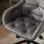 Fauteuil de bureau pivotant en velours réglable Elegent
