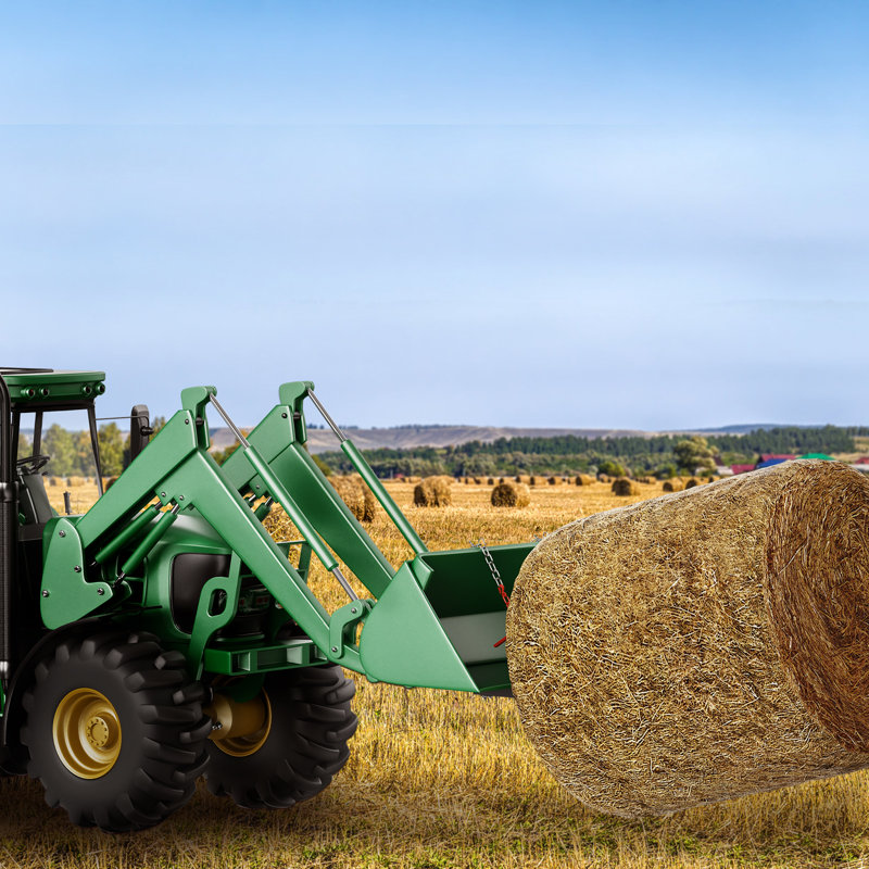 Lance à foin de 49 po VEVOR, capacité de charge de 3000 lb de Bale Spears, chargeuse compacte