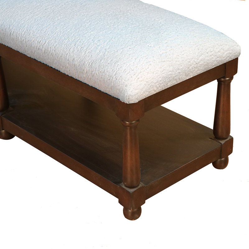 Polyester Upholstered Storage Bench