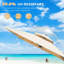 9 pi. Parasol en aluminium en porte-à-faux inclinable avec poteau central (base non incluse)-658812995