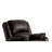 Black Synthetic Leather Recliner Sofa