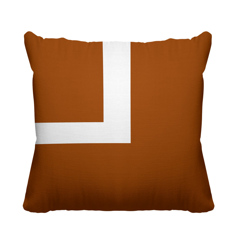 Coussin intérieur / extérieur Wheeler, L 19 po x H 19 po, Orange brûlé