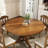 Evonia 59-Inch 8-Seat Round Solid Wood Dining Table