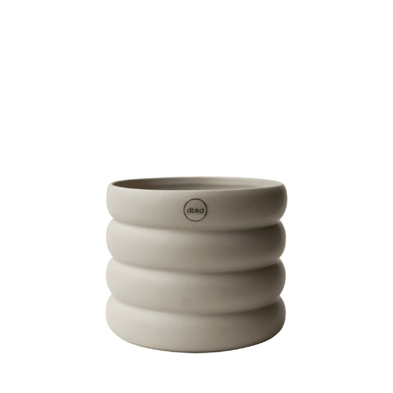 Vase de table en céramique Olisa, H 5,12 po x l 5,51 po x P 5,51 po