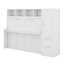 Lit escamotable double avec tiroirs et garde-robe-114350009