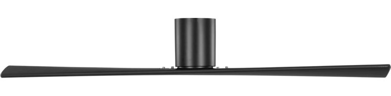 Plank Smart 60 Hugger Ceiling Fan, Midnight Black