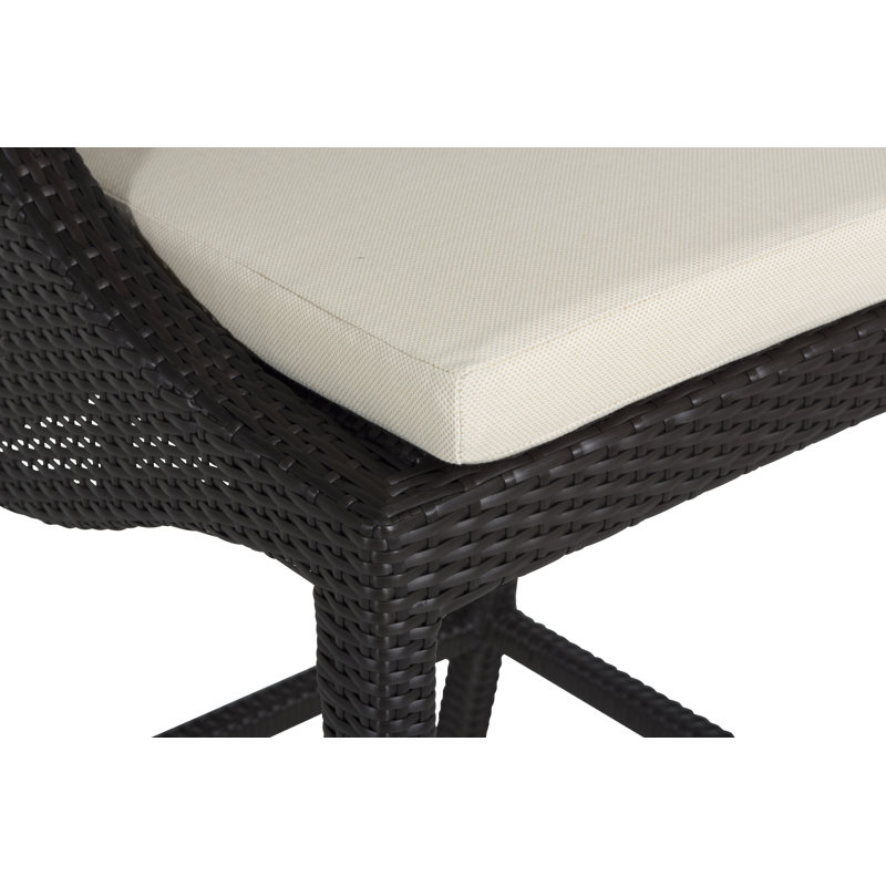 Tabouret de bar 30 po Athena, Noyer noir, InsideOut® Rollo ‑ lin dentelle, Welt