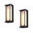 15.75" Outdoor Wall Lights, Large Modern Exterior Wall Lantern, Minimalist Wall Sconce, Max 60W E26 Base, Black