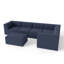 Canapé modulaire 6 pièces Compression Comfy Cloud 135 po - Canapé rembourré en L avec coussins moelleux, idéal pour les grands salons-898708721