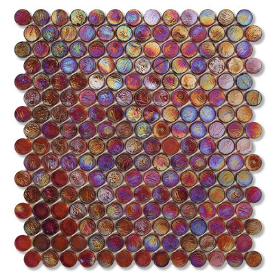 Wool 6/8" Barrels Glass Mosaic