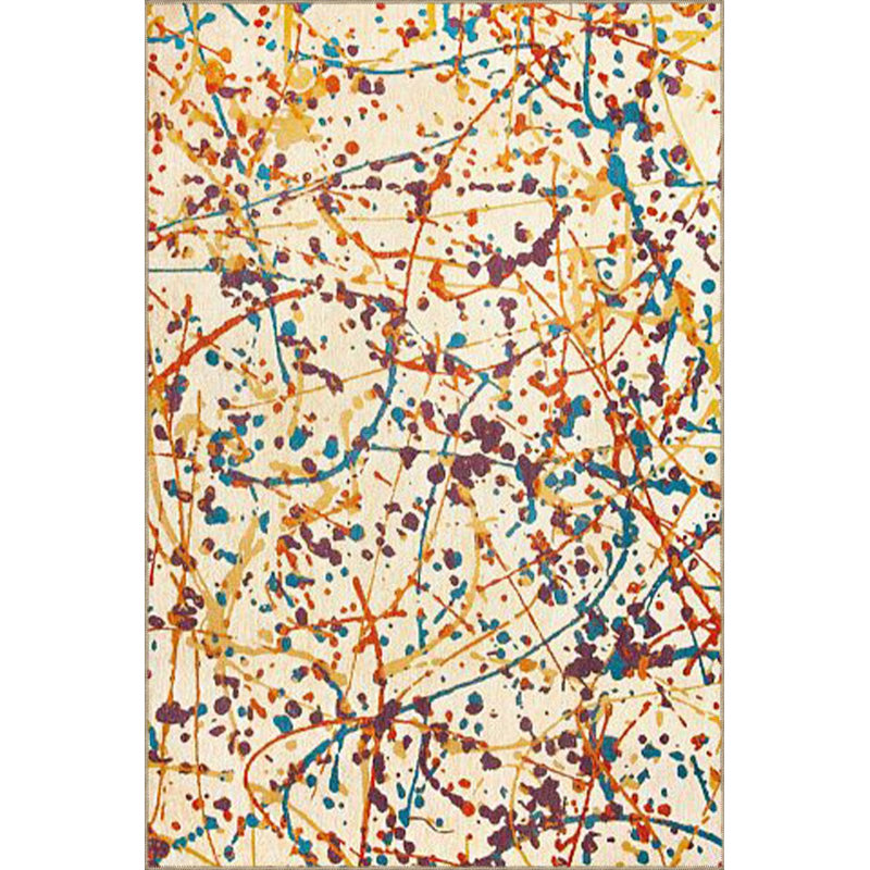 Multi Color Ethnic Modern Pattern Woven Base Machine Washable Area Rug, Runner 3'3" x 9'10"