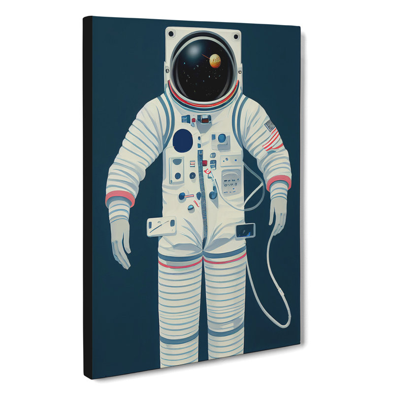 Portrait Of An Astronaut - Wrapped Canvas, 50cm H x 35cm W x 3cm D