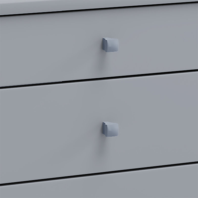 Rayiona 42cm Wide File Cabinet, 50cm H x 42cm W x 57cm D, Grey/Brown/Blue