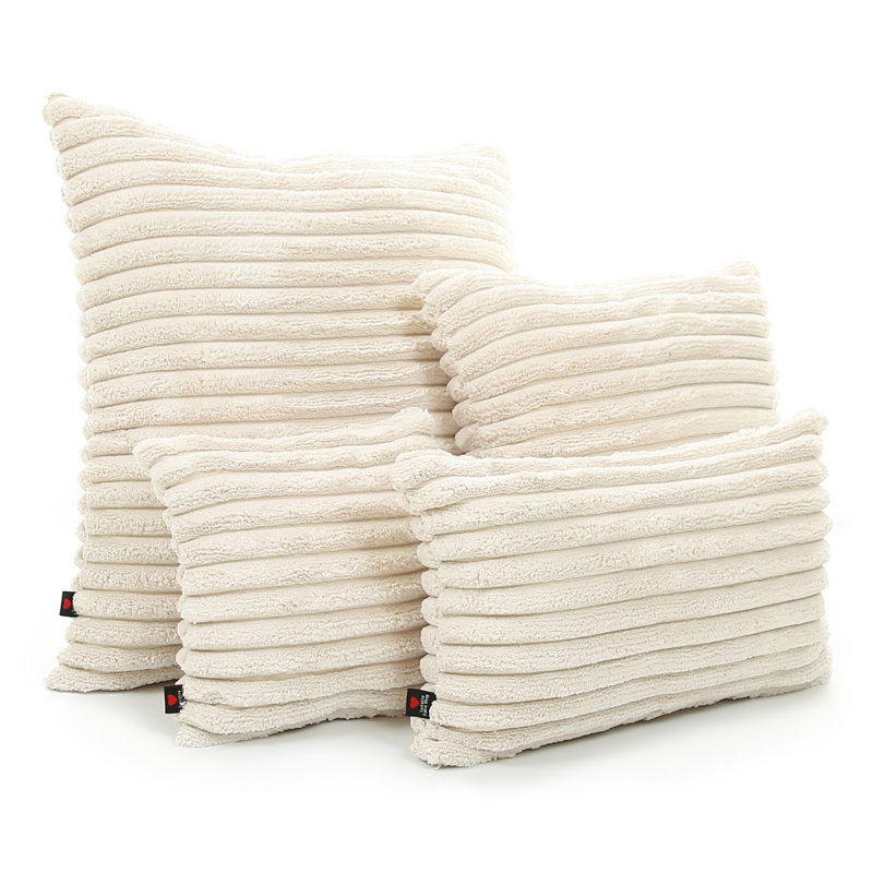 Alvera Square Cushion, 55 x 55cm, Cream