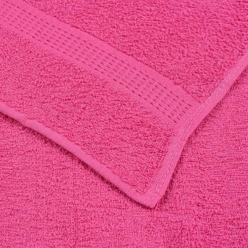 Towel Set 360 Gsm 100% Cotton, 8 Piece Towel Set, Pink