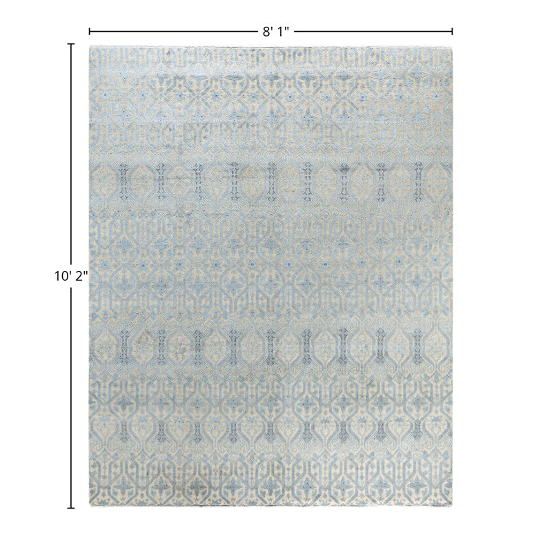 Overdyed One-of-a-Kind 8' 1" X 10' 2" Hand Knotted Area Rug