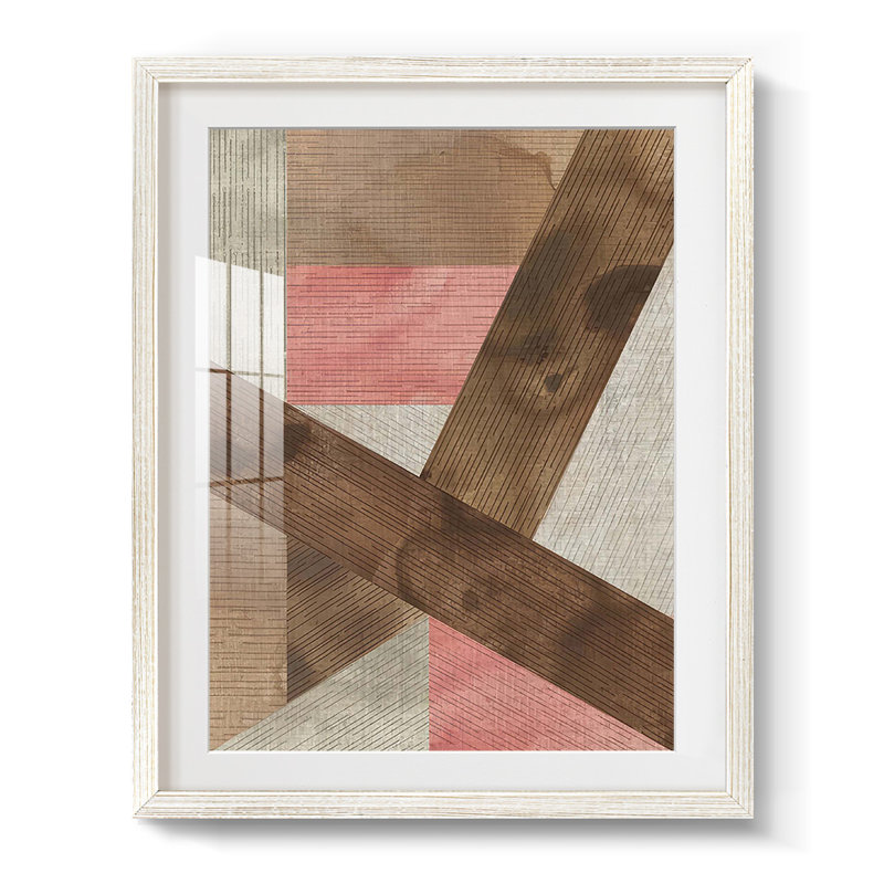 Texture Texture II - impression encadrée, H 28,5 po x l 20,5 po, Blanc