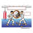Personalized Name That Toon Karate - Male & Male Rhinestone Bordered Key Chain-106950307