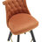 Set Of 2,Back Pull Point Design, Velvet Material, 360 Degree Rotation, Back Pull Loop Detachable Design, Rivet Decoration, Square Foot Wooden Bar Chair-327461995