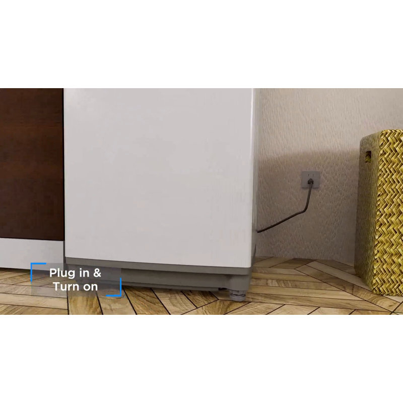 Compact White Stainless Steel Top-Loading Portable Washer