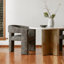 Fauteuil demi-tonneau en polyester 29 po Verna-401537967