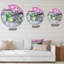 Horloge murale traditionnelle «Blossoming Wisteria Garden Over The Wall»-60281247