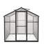 Serre en polycarbonate avec évent de toit, serre en aluminium pour l'extérieur de la cour arrière