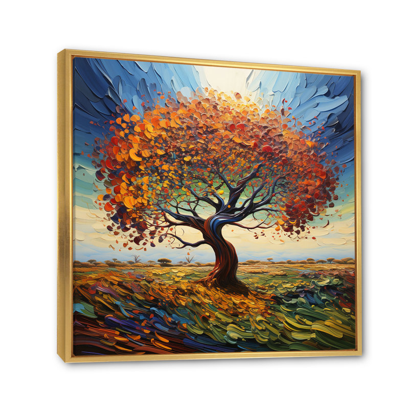 Baobab Tree Dancing II - impression, H 24 po x l 24 po x P 1 po, Cadre flottant doré
