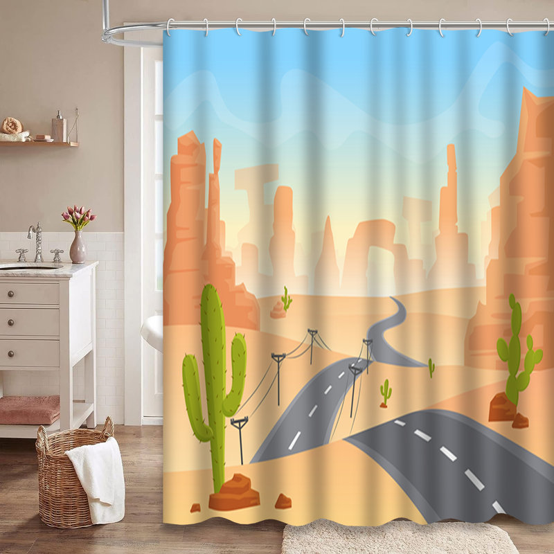 Rideau de douche Desert Rock, L 72 po x l 72 po