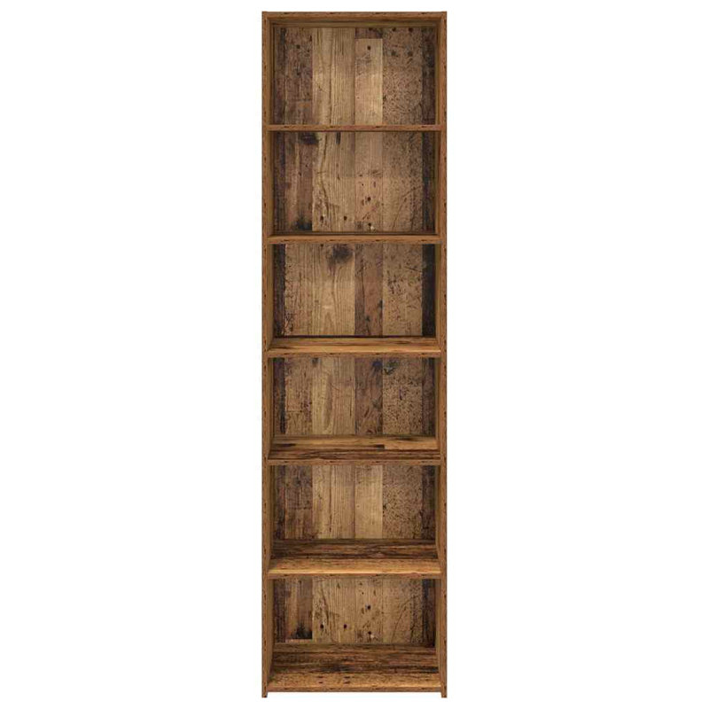185cm H x 50cm W Bookcase, Old Wood