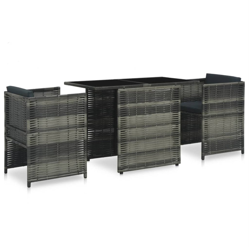 Reybold Rectangular 2 - Person Bistro Set with Cushions