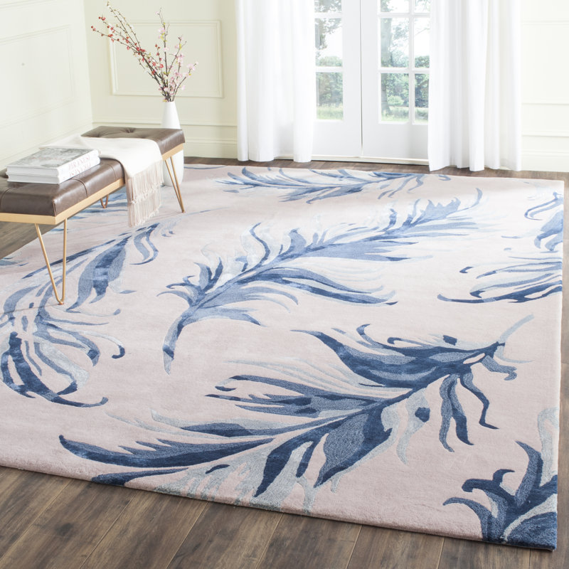 Tapis en laine touffeté à la main Quandro Alr-Allure, Rectangle 8 pi x 10 pi
