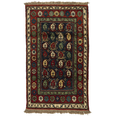 Seychour Boteh One-of-a-Kind 3' X 6' Hand Knotted Area Rug