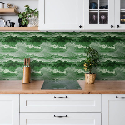 Aspenn 30 x 30 cm PVC Tile in Green