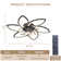 30.7In Ceiling Fan With Lights, Remote Control 3 Color Temperatures,6 Gear Wind Speed Fan Light