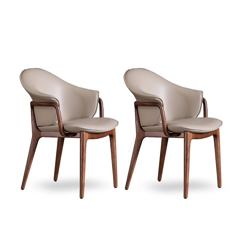 Solid Wood Chair Upholstered Chair With Armrest Backrest
