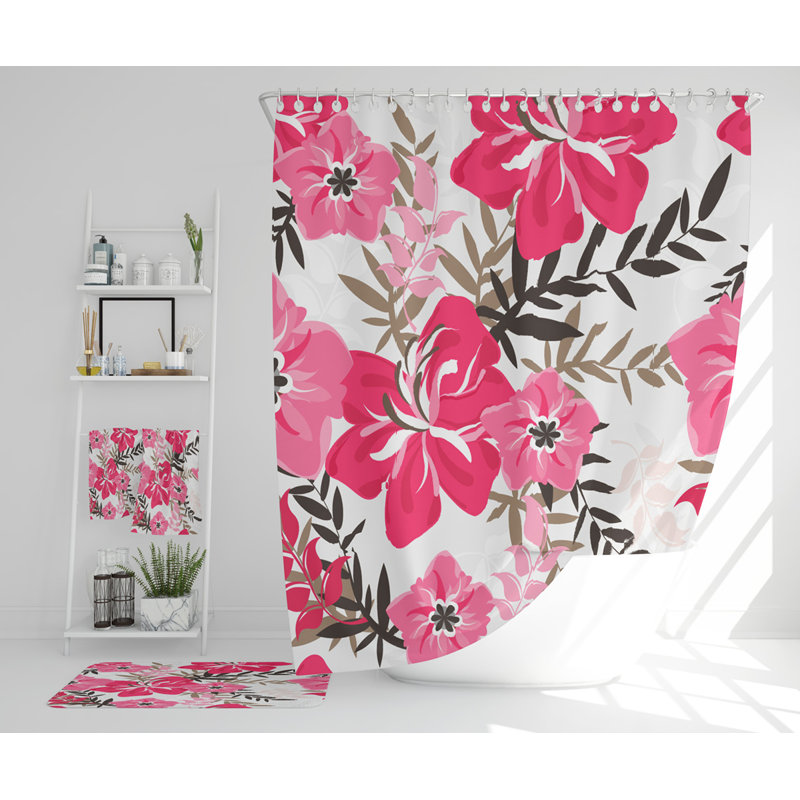 Niaje Polyester Shower Curtain Set