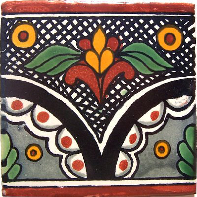 Carreau mexicain TalaMex Arc Talavera 2 pièces x 2 po 36 pièces