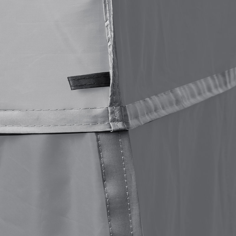VEVOR 10x10 FT Gray Pop-Up Canopy Tent with Sidewalls