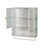 Modern Two-Door Wall Cabinet With An Open Shelf And Towel Rack