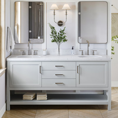 Ensemble de meuble-lavabo double 73 po Abby