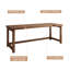 Bureaux rectangulaires en bois massif brun clair-107971879