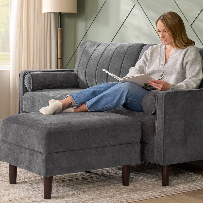 77W Sofa And Storage Ottoman