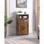 Armoire de rangement réglable brun rustique pour la maison et le bureau, polyvalence de panneaux de particules